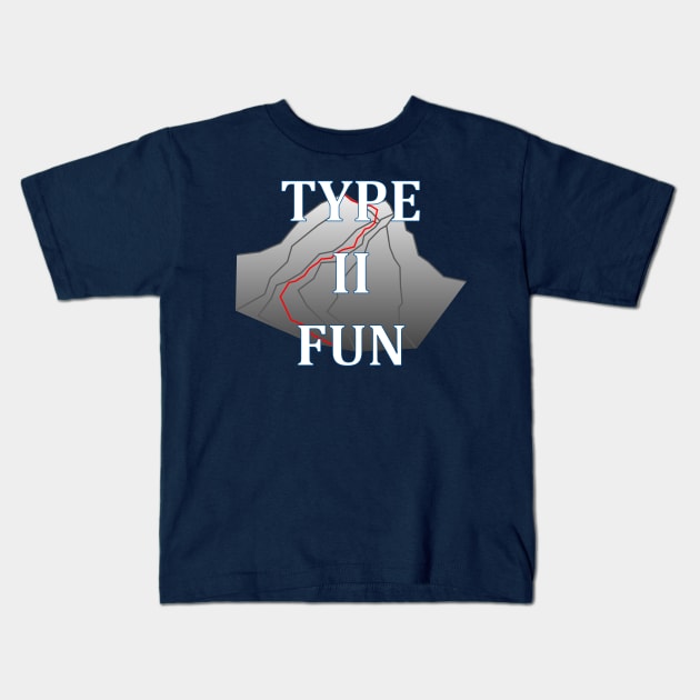 Type II Fun Mountain Kids T-Shirt by IORS